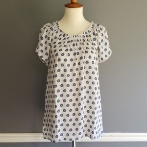 Loft pleated floral top